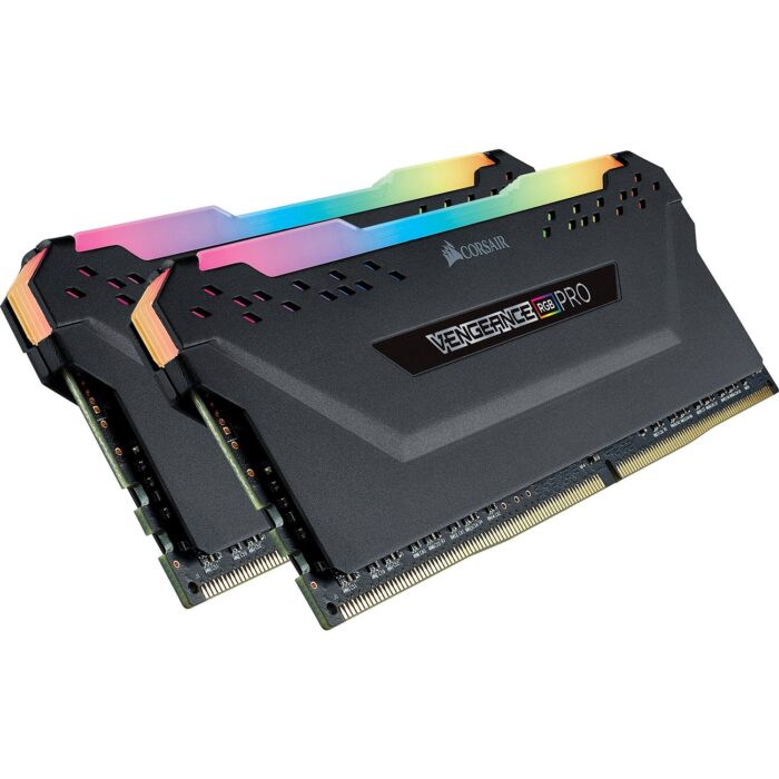 CORSAIR VENGEANCE® RGB PRO 32GB (2 x 16GB) DDR4 DRAM 3600MHz C18 Memory Kit — Black - Image 2
