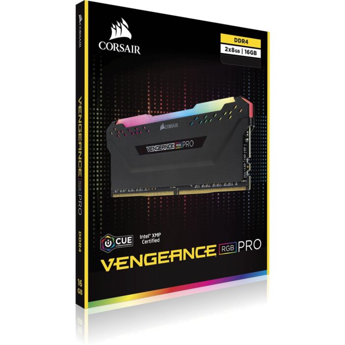 CORSAIR VENGEANCE® RGB PRO 32GB (2 x 16GB) DDR4 DRAM 3600MHz C18 Memory Kit — Black - Image 5