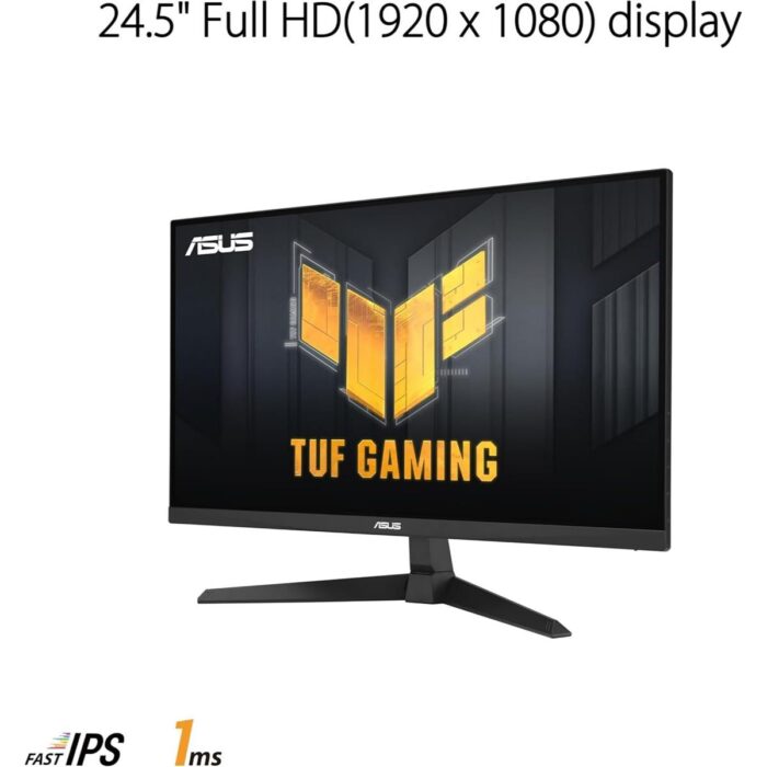 Asus Tuf VG259Q3A Gaming 25” (24.5 viewable) 1080P Gaming Monitor – FHD, 180Hz, 1ms, Fast IPS, Extreme Low Motion Blur, FreeSync, Variable Overdrive, Speakers, 99% sRGB, Shadow Boost - Image 2