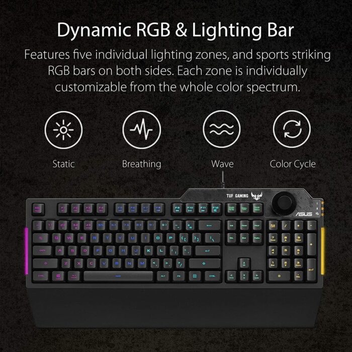 Asus Tuf Gaming K1 RGB Keyboard - Image 2