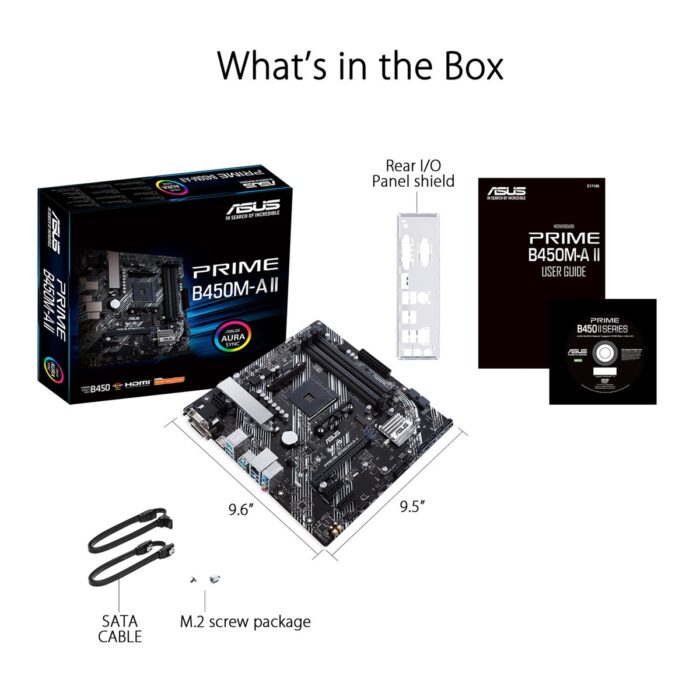 Asus Prime B450M-A II AMD AM4 mATX Gaming Motherboard - Image 3