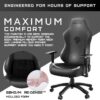 Anda Seat Phantom 3 XL Leather Gaming Chair - Stormy Black - Image 2