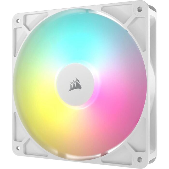 Corsair RS140 ARGB 140mm PWM Fans, Daisy-Chain Connection, Low-Noise, Magnetic Dome Bearing – Dual Pack (White) - Image 5