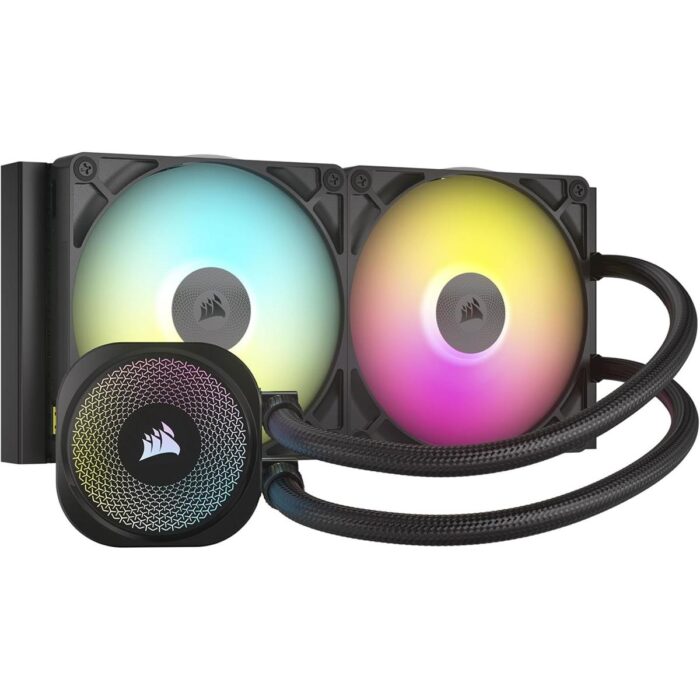 Corsair iCUE Link Titan 280 RX RGB Liquid CPU Cooler, 280mm AIO, Low-Noise, FlowDrive Cooling Engine, Intel LGA 1851/1700, AMD AM5/AM4, 2X RX140 RGB Fans, iCUE Link System Hub Included – Black - Image 2