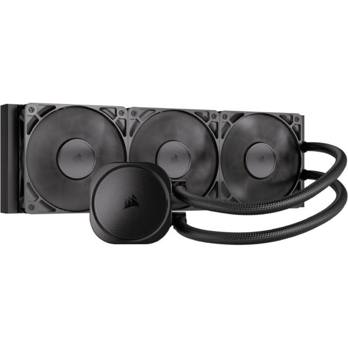 Corsair Nautilus 360 RS Liquid CPU Cooler, 360mm AIO, Low-Noise, Direct Motherboard Connection, Daisy-Chain, Intel LGA 1851/1700, AMD AM5/AM4, 3X RS120 Fans Included – Black - Image 2