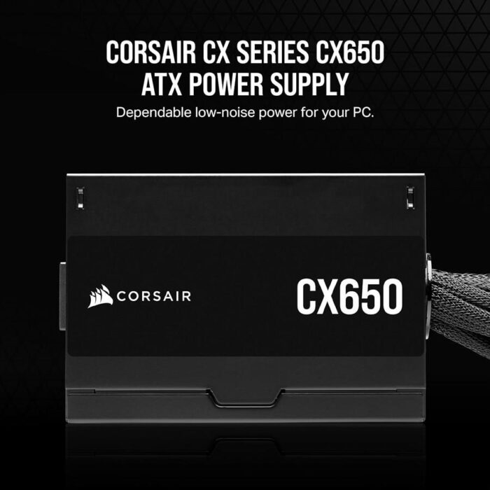 Corsair CX Series CX650 – 650 Watt 80 PLUS Bronze ATX Power Supply - Image 2