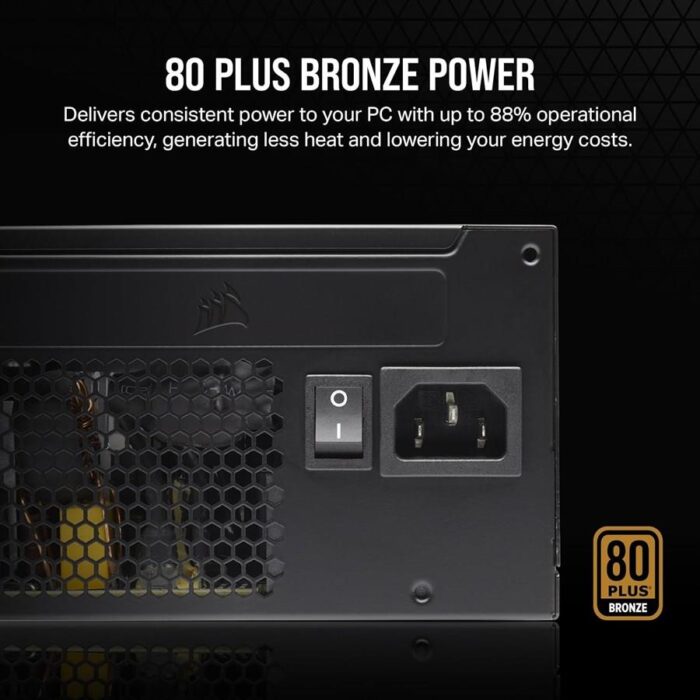 Corsair CX Series CX650 – 650 Watt 80 PLUS Bronze ATX Power Supply - Image 3