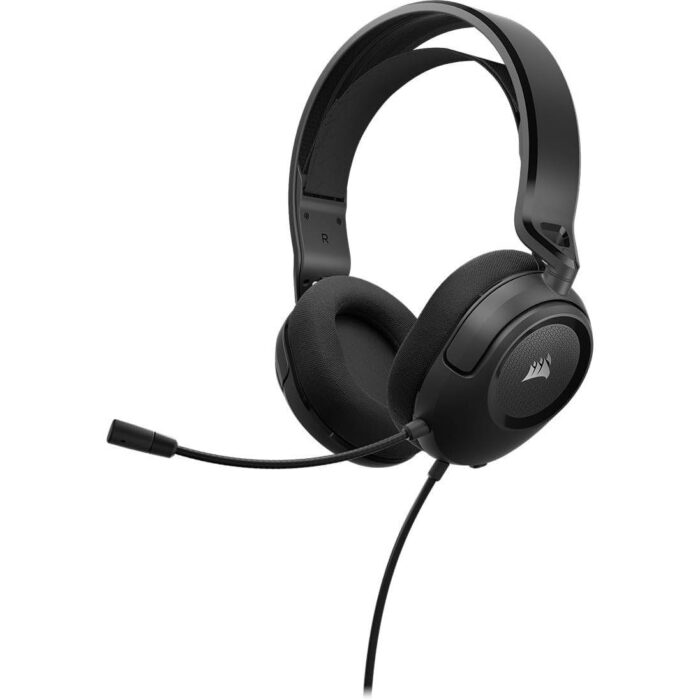 Corsair HS35 v2 Multiplatform Wired Gaming Headset, Flexible Omni-Directional Microphone, Universal 3.5mm Connection, PC, Mac, PS5, PS4, Xbox, Nintendo Switch, Mobile – Carbon