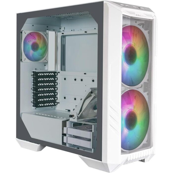 Cooler Master HAF 500 ARGB Mid-Tower ATX Case - White