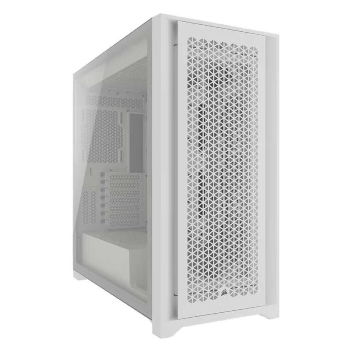 Corsair 5000D Core Airflow Tempered Glass Mid-Tower ATX Case – White(CC-9011262-WW)