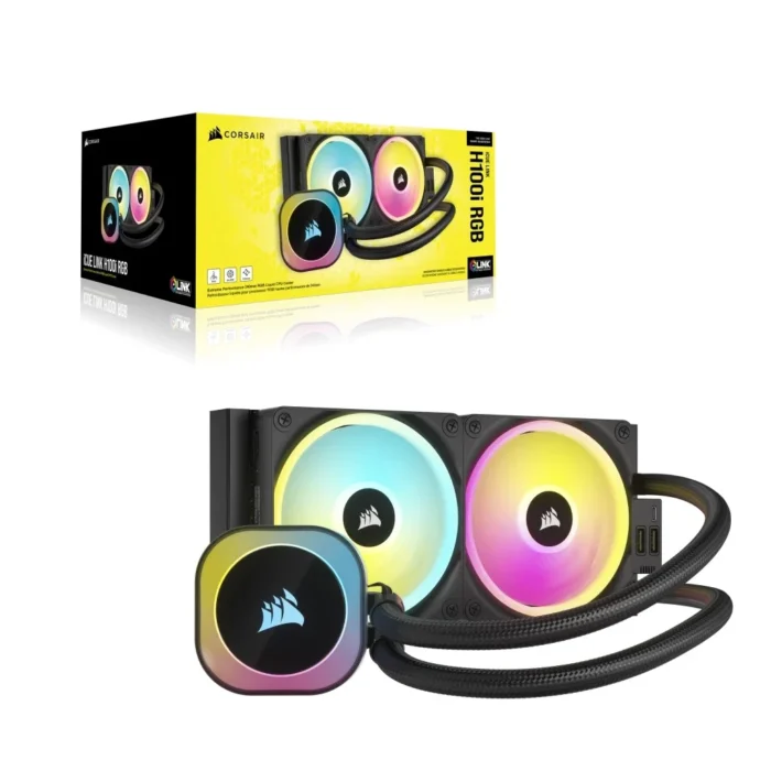 Corsair iCUE Link H100i RGB AIO Liquid CPU Cooler CW-9061001-WW - Image 2