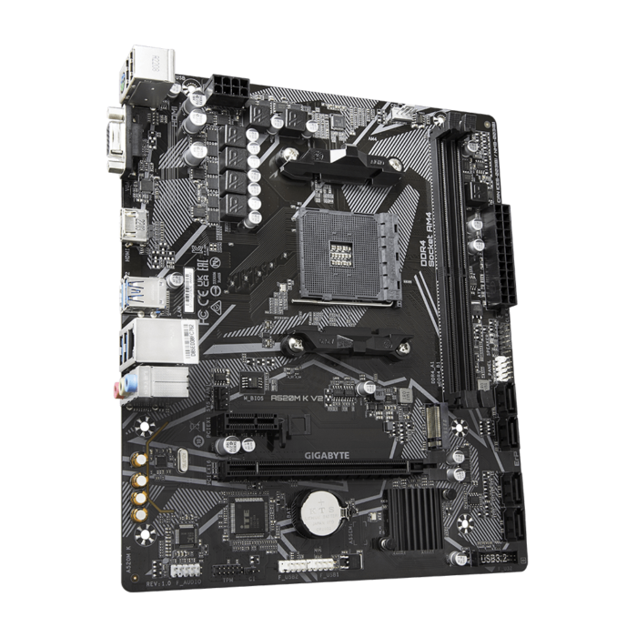 Gigabyte A520M K V2 AMD AM4 microATX Motherboard - Image 2