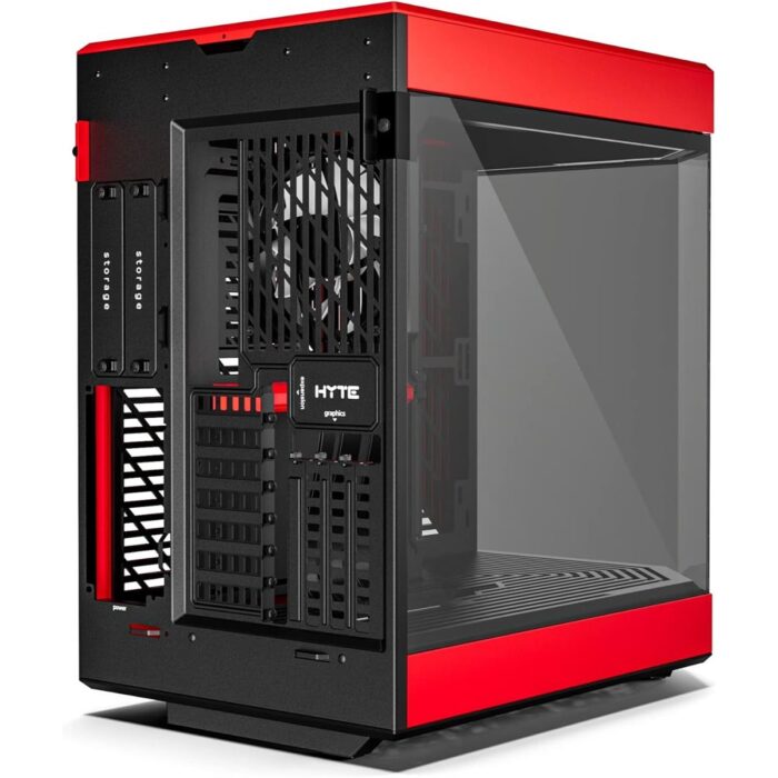 Hyte Y60 Modern Aesthetic Mid-Tower ATX Gaming Case - Black Cherry - Image 4
