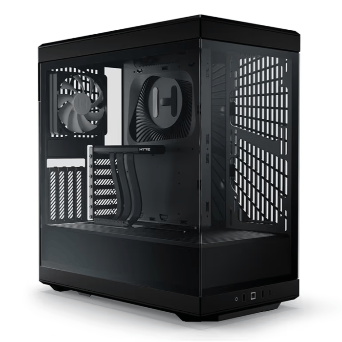 Hyte Y40 S-Tier Aesthetic Mid-Tower ATX Gaming Case - Pitch Black