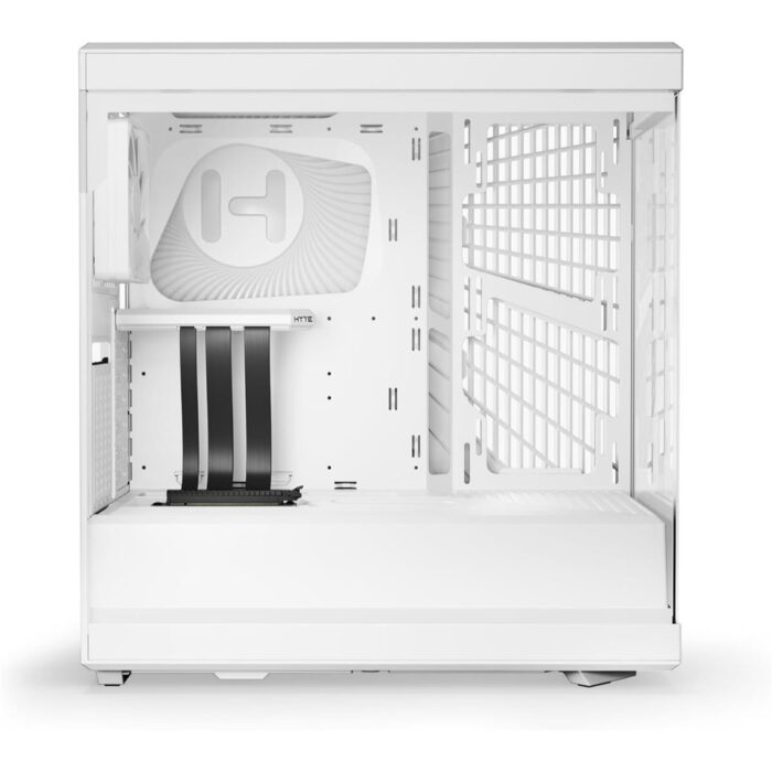 Hyte Y40 Modern Aesthetic Panoramic Tempered Glass Mid-Tower ATX Computer Gaming Case with PCIE 4.0 Riser Cable Included - Snow White - Image 2