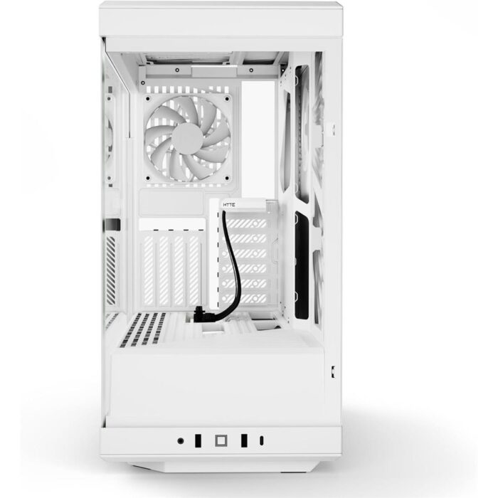 Hyte Y40 Modern Aesthetic Panoramic Tempered Glass Mid-Tower ATX Computer Gaming Case with PCIE 4.0 Riser Cable Included - Snow White - Image 3