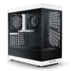 Hyte Y40 Modern Aesthetic Panoramic Tempered Glass Mid-Tower ATX Computer Gaming Case with PCIE 4.0 Riser Cable Included - Panda