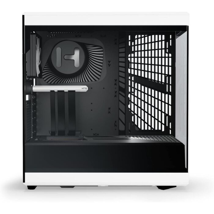 Hyte Y40 Modern Aesthetic Panoramic Tempered Glass Mid-Tower ATX Computer Gaming Case with PCIE 4.0 Riser Cable Included - Panda - Image 2