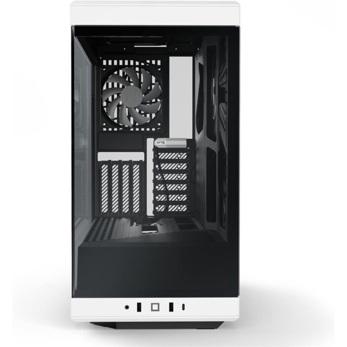 Hyte Y40 Modern Aesthetic Panoramic Tempered Glass Mid-Tower ATX Computer Gaming Case with PCIE 4.0 Riser Cable Included - Panda - Image 3