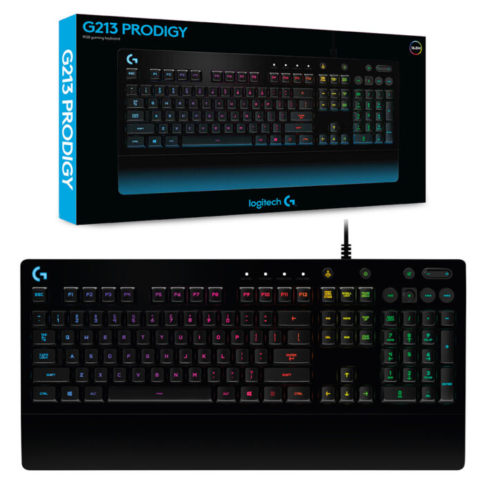 Logitech G213 Gaming Keyboard with Dedicated Media Controls