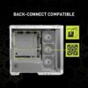 MSI MAG PANO M100R PZ White Premium Mid-Tower Gaming PC Case, Tempered Glass Side Panel, ARGB 120mm Fans, Liquid Cooling Support up to 360mm Radiator, White Color Case - Image 3