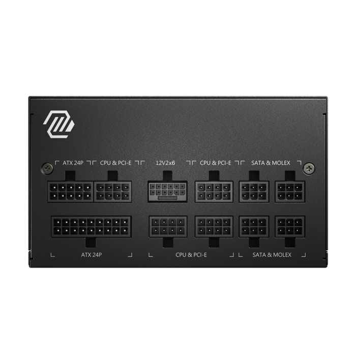 MSI MAG A850GL PCIE 5.0, 80 GOLD Fully Modular Gaming PSU, 12VHPWR Cable, ATX 3.0 Compatible, 850W Power Supply - Image 3