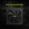 MSI MAG A1000GL PCIE5 1000W 80 Plus Gold Fully Modular Power Supply - Image 2
