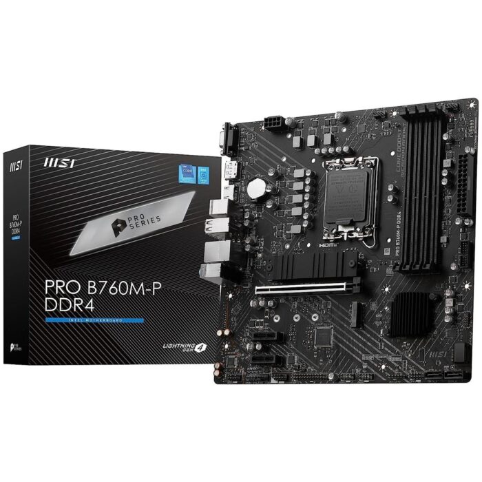 MSI Pro B760M-P DDR4 Intel 12/13th Gen microATX Motherboard