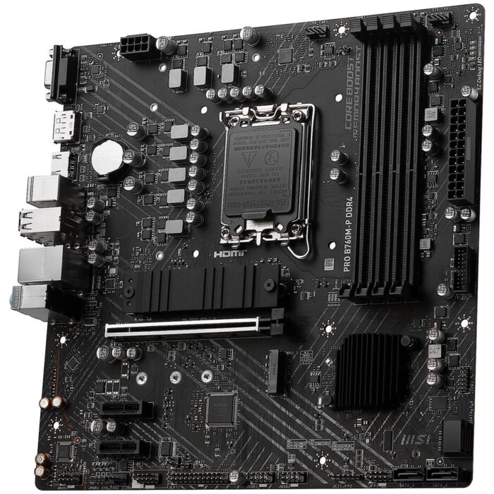 MSI Pro B760M-P DDR4 Intel 12/13th Gen microATX Motherboard - Image 3