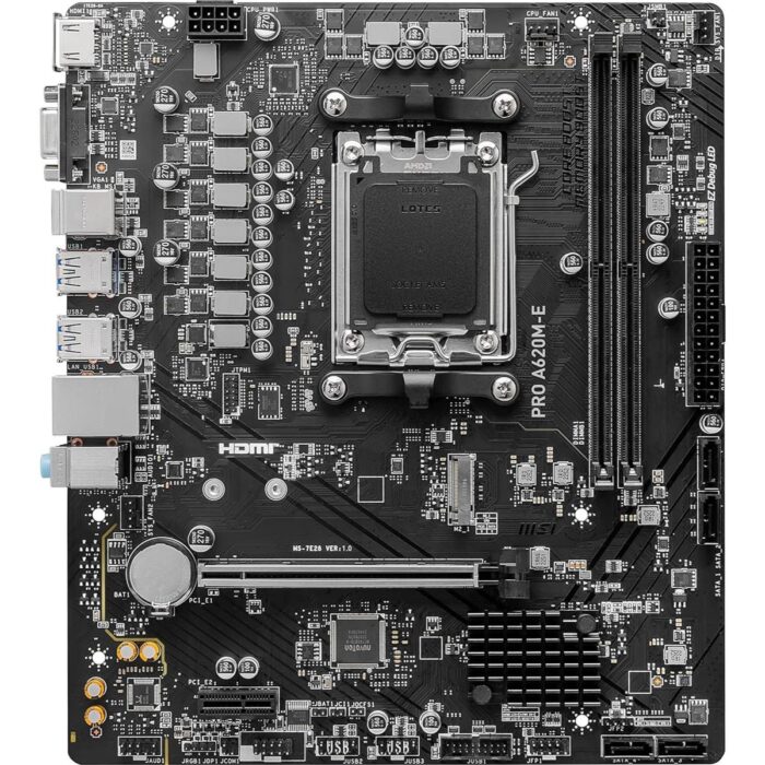 MSI Pro A620M-E DDR5 AMD AM5 microATX Motherboard - Image 2
