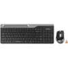 A4Tech Fstyler FB2535CS Bluetooth & 2.4G Wireless Dual Mode Keyboard & Mouse | Smoky Grey - Image 2